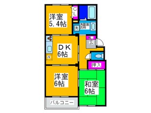 ハイツ藤原Ⅲの物件間取画像